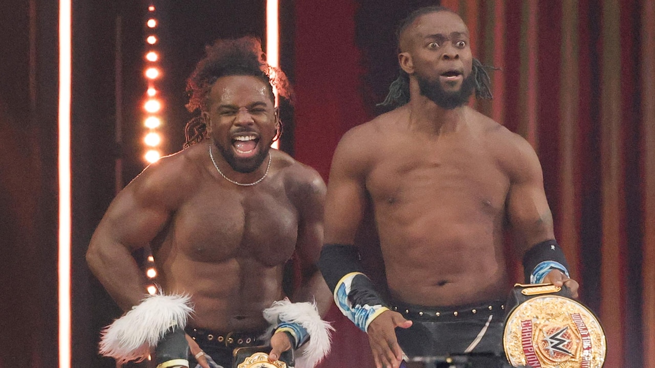 New Day's Kofi Kingston, Xavier Woods debut as New Level with Swerve at ...
