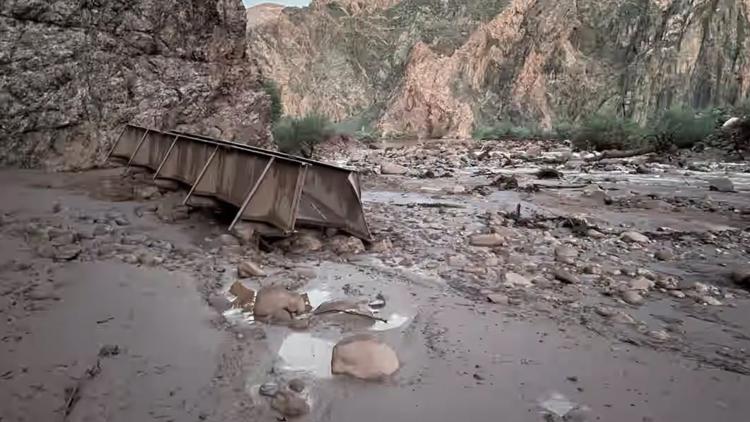 Floating debris, dam stability bring concern as search for missing people from Grand Canyon floods continues