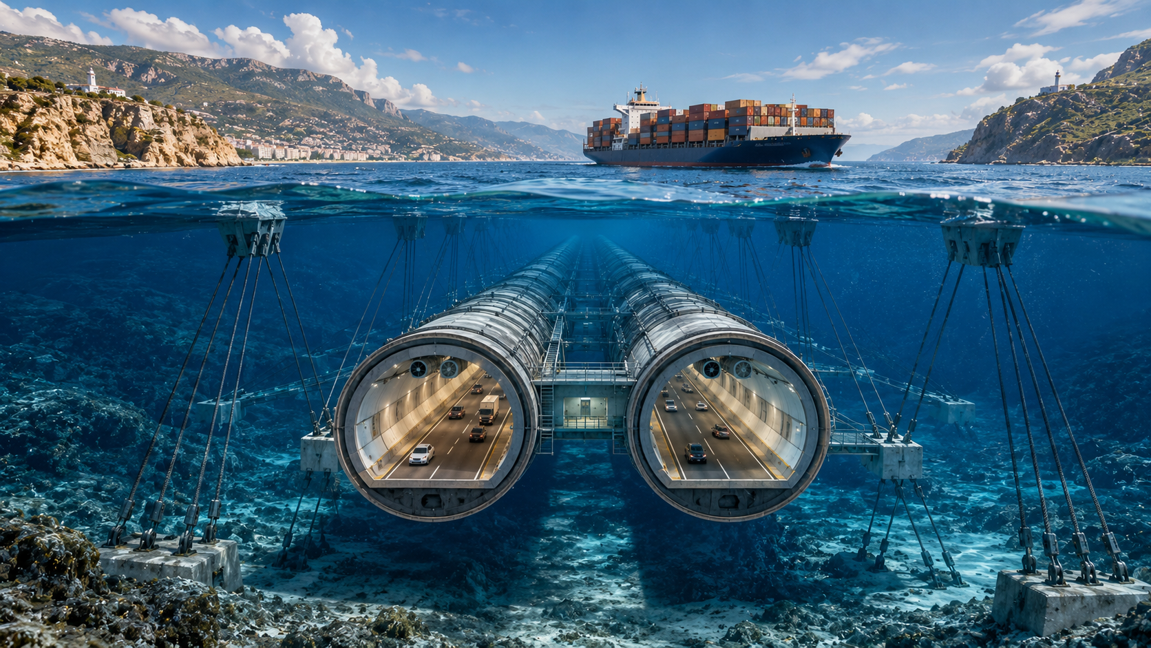 Europe to Africa link - The $25B Strait of Gibraltar megaproject