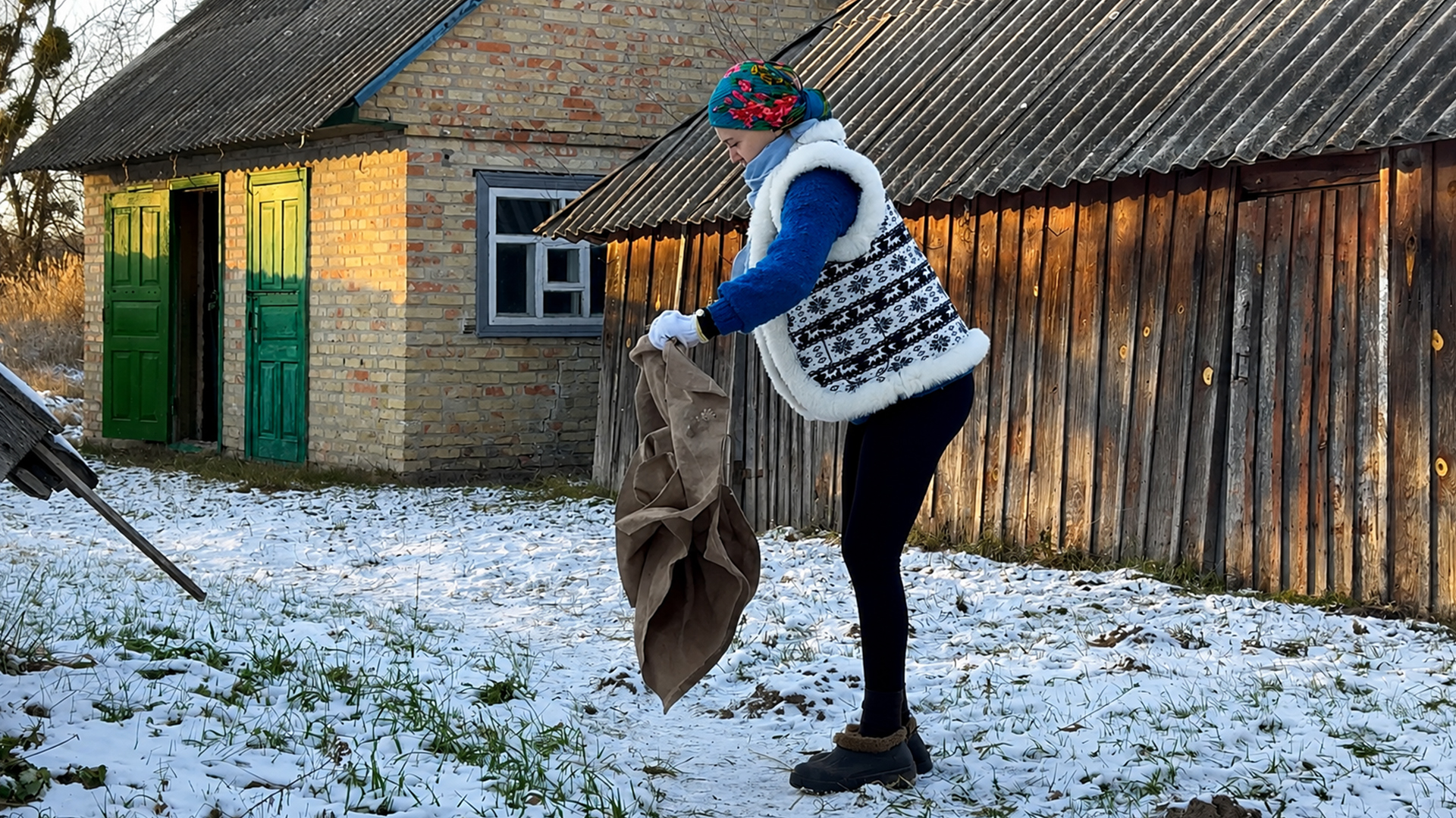 Deep winter routines in a quiet countryside home