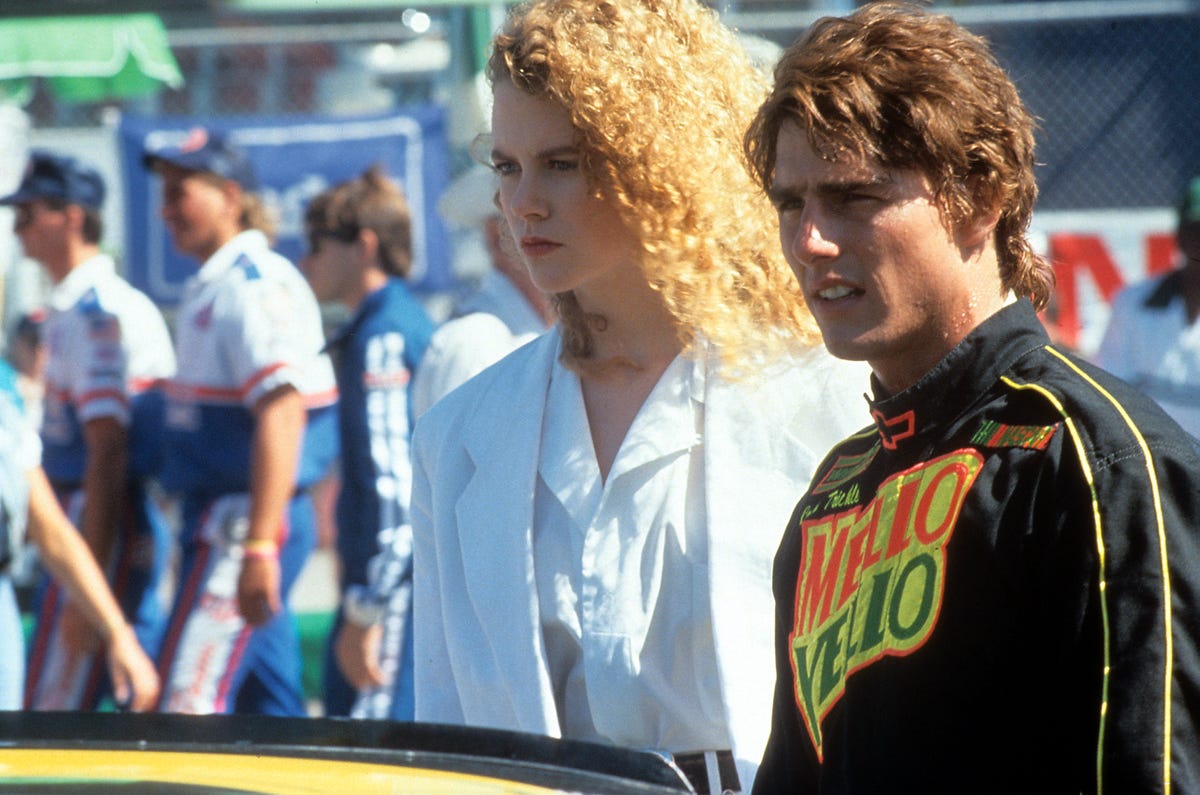 Nicole Kidman and Tom Cruise in Days of Thunder