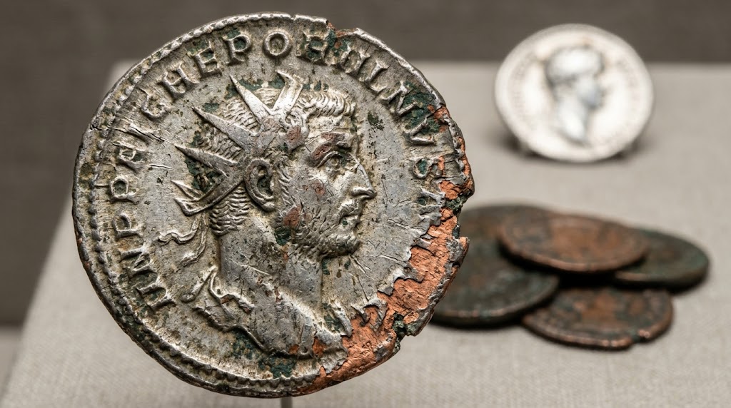 Roman coin cleaning - the art of revealing ancient money
