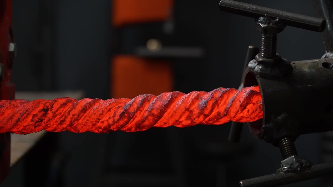 Step-by-step Damascus knife forging process