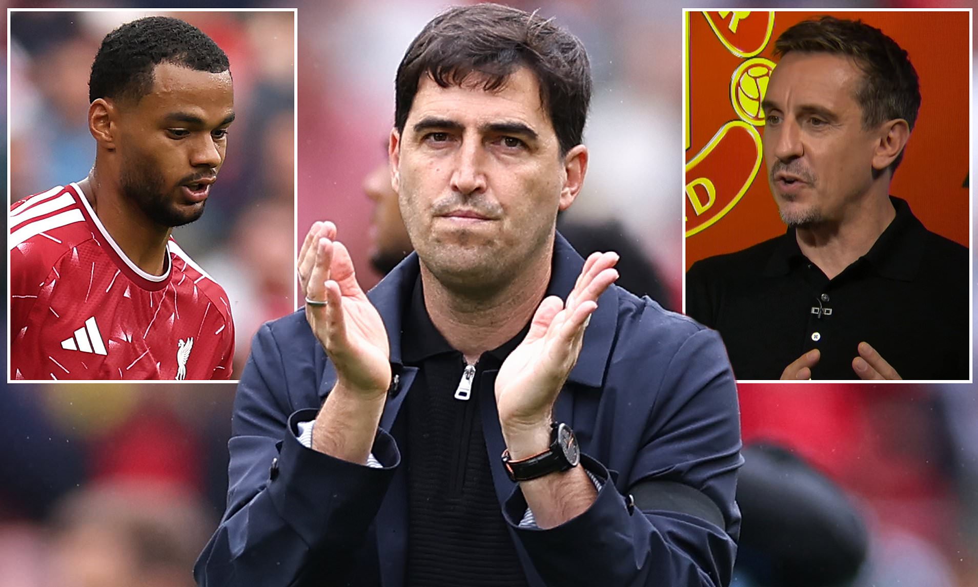 Gary Neville accuses Liverpool of 'leaving Andoni Iraola well short' and criticises Gakpo sale