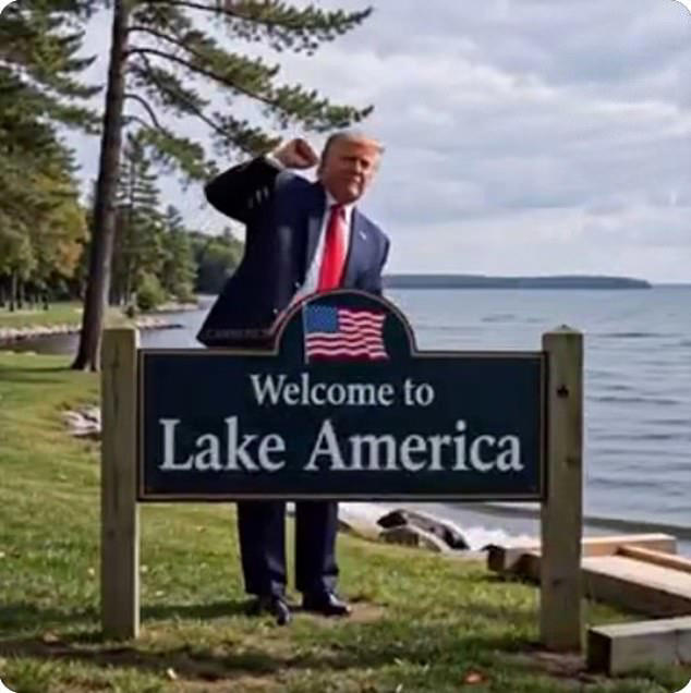 Trump gleefully announces that Google Maps has changed Lake Ontario to ...