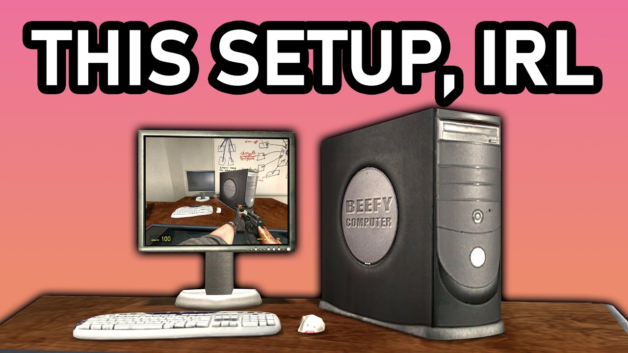Gaming on the CS_office computer from Counter-Strike Source