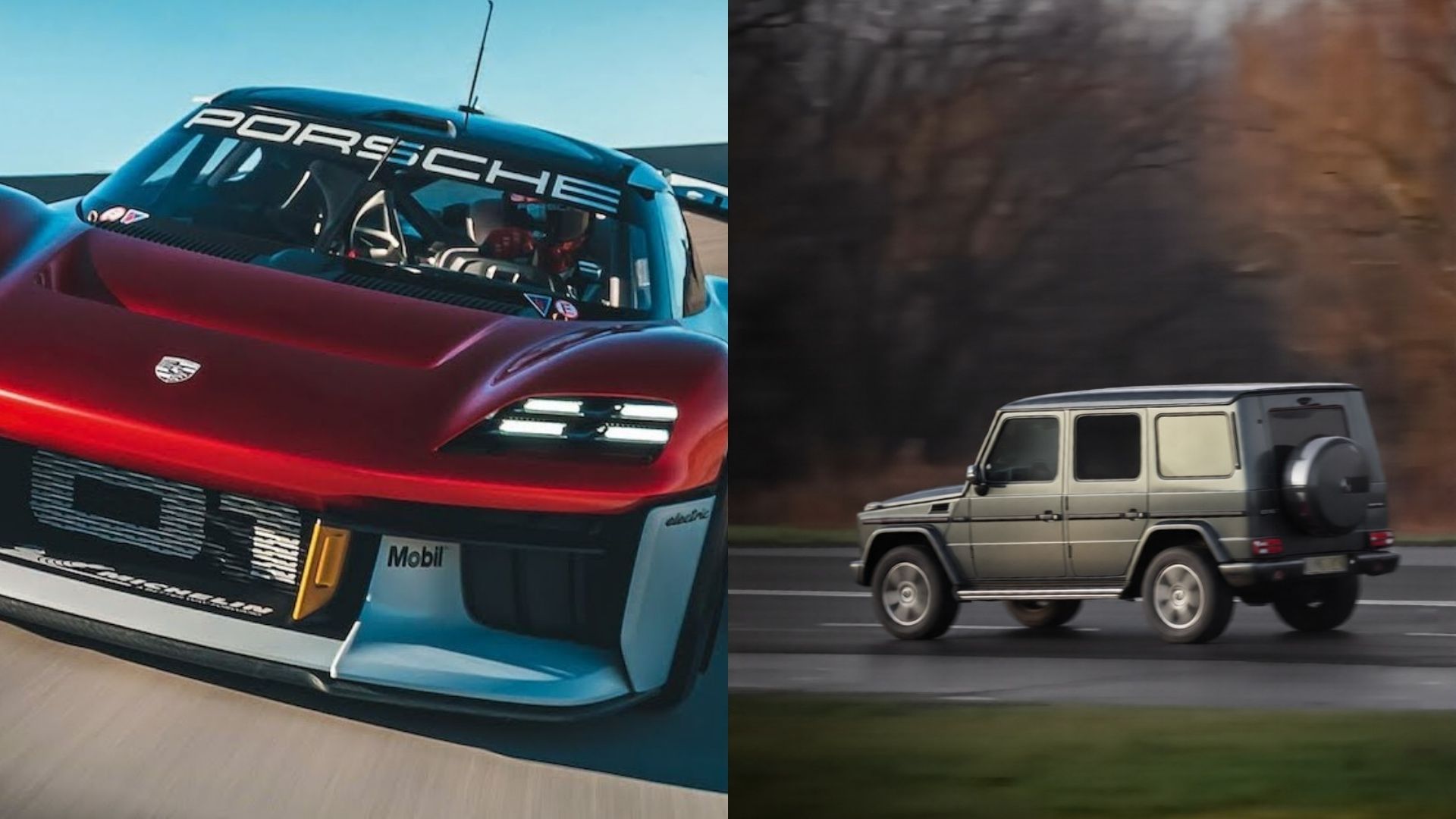 Porsche Mission R v/s Mercedes Benz G350
