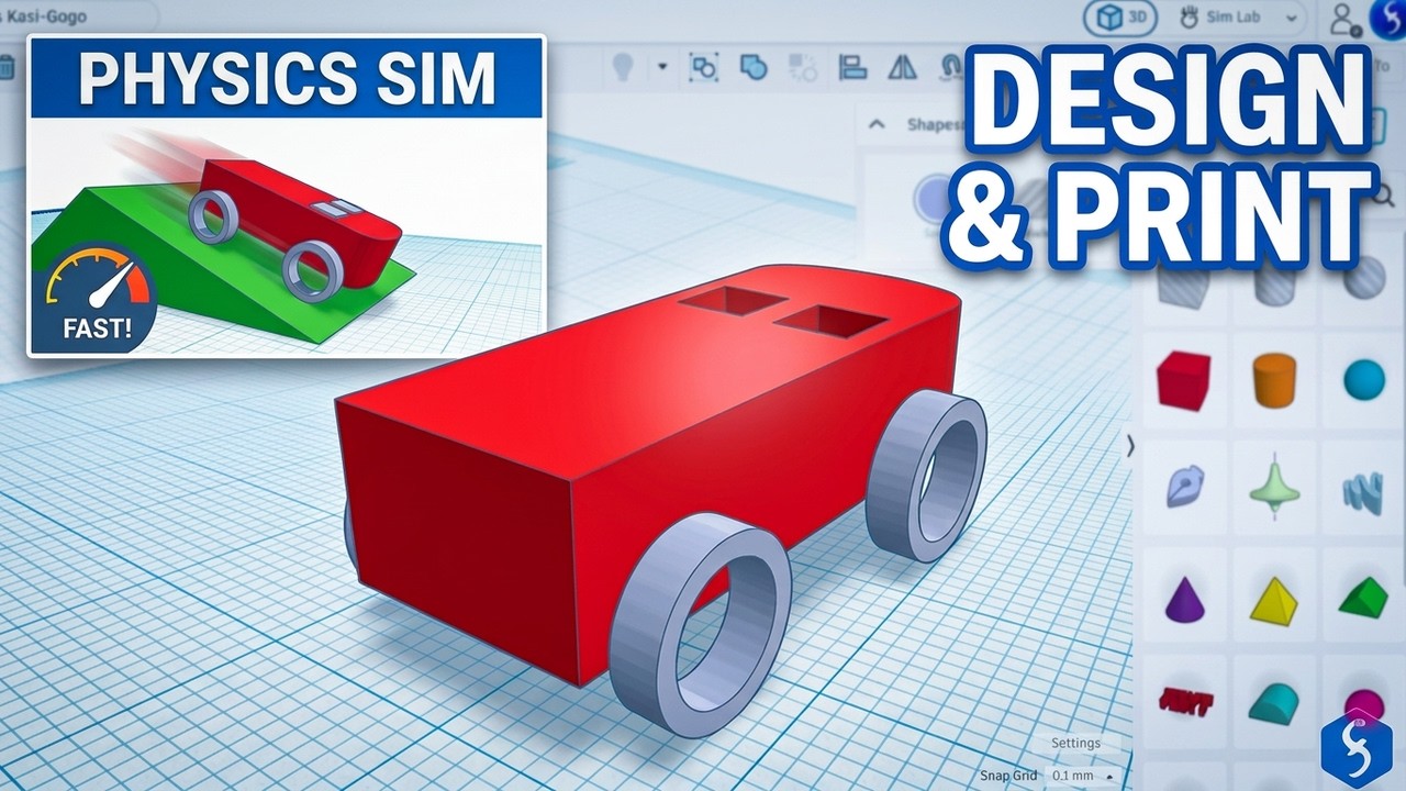 Tinkercad beginner guide: Design your own 3D printed car
