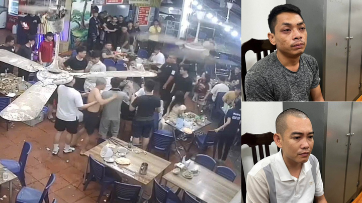 Khởi tố 2 thanh niên trêu ghẹo cô gái, đánh bạn trai trong quán ăn ở Hà Nội