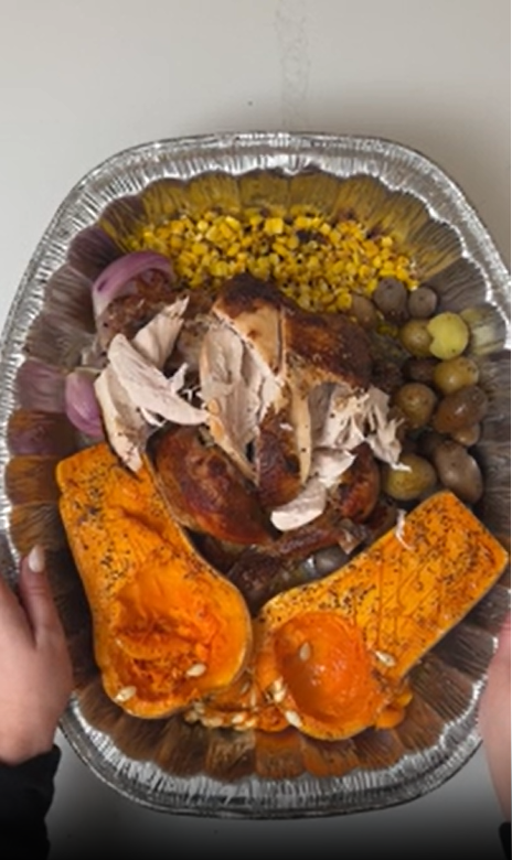 Simple one pan dinner with minimal preparation