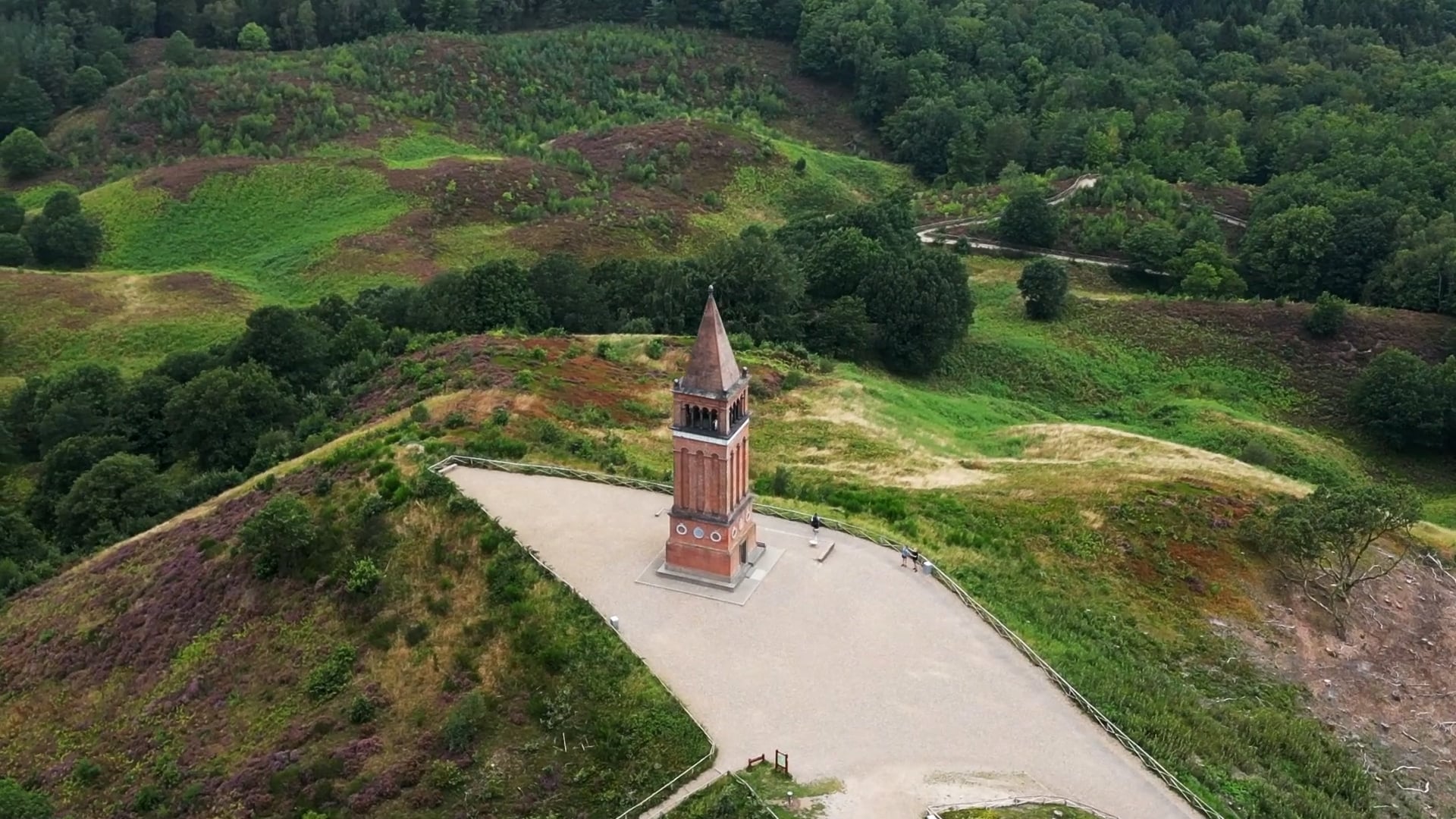 Himmelbjerget from above: Discover Denmark's scenic “Sky Mountain” by drone