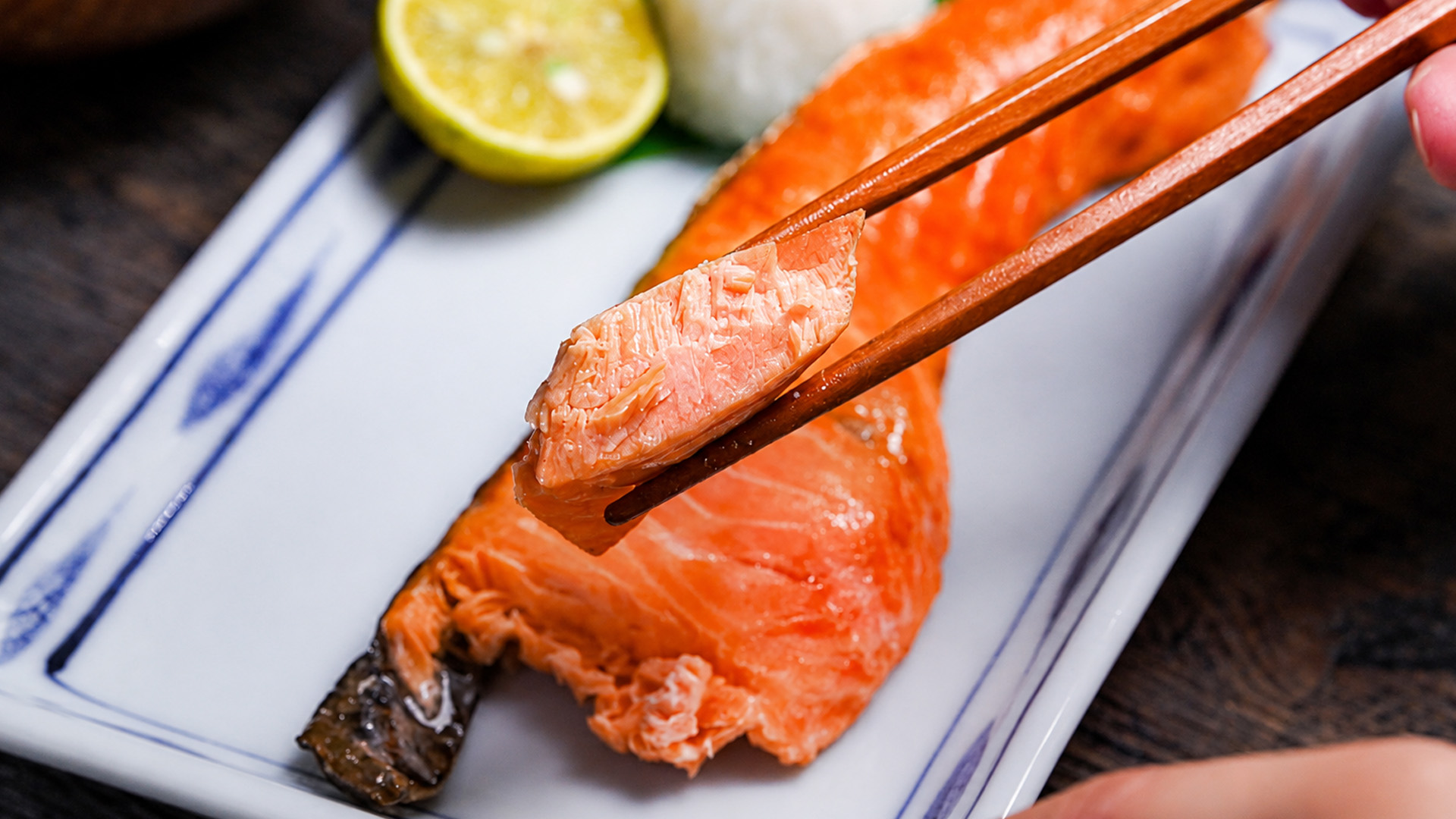 Japanese salted salmon for breakfast