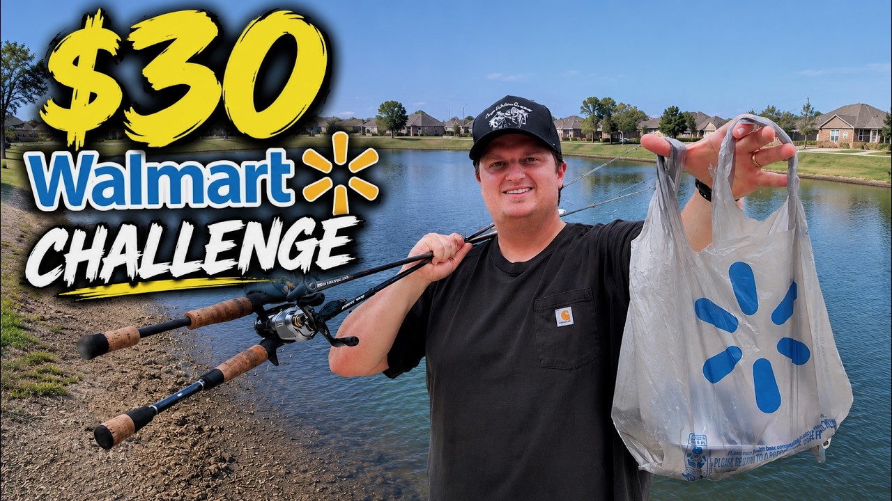 $30 Walmart bass fishing challenge can cheap lures catch bass in Texas ...