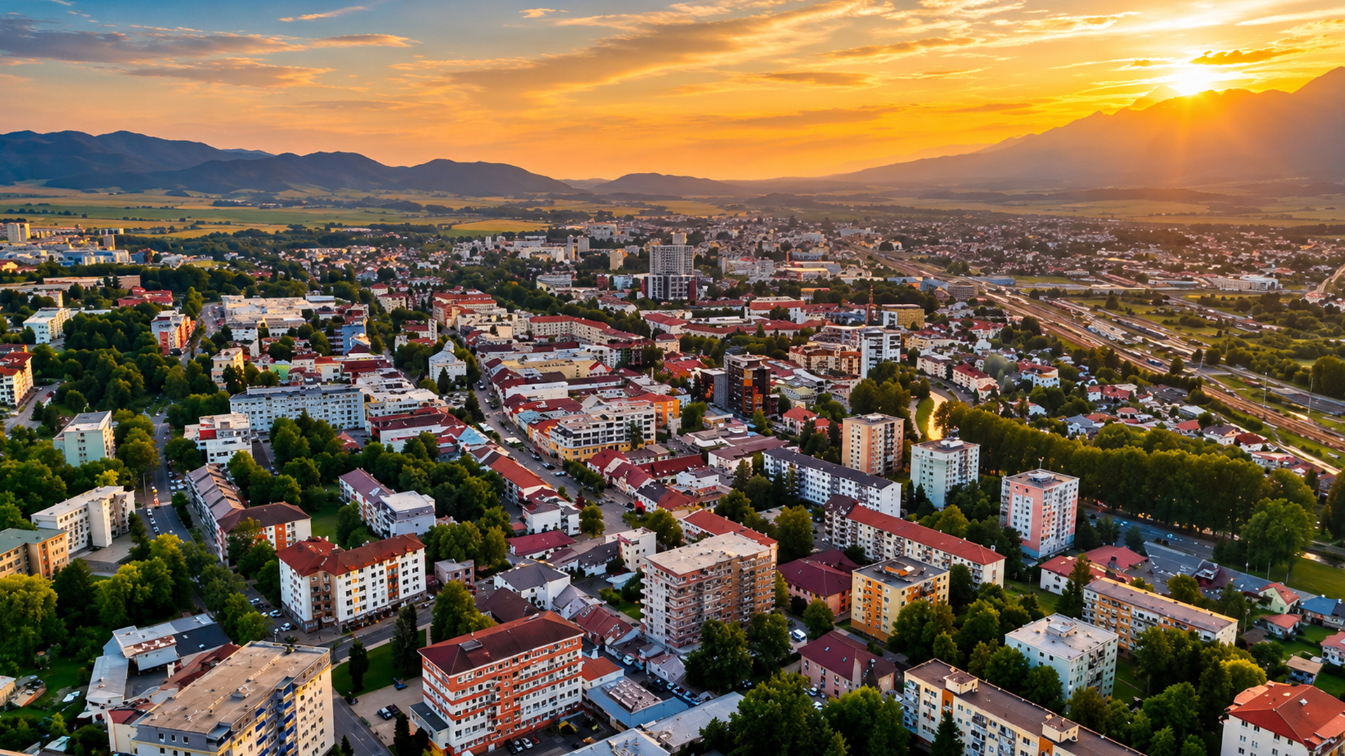 Poprad beneath the towering peaks of Slovakia’s High Tatras