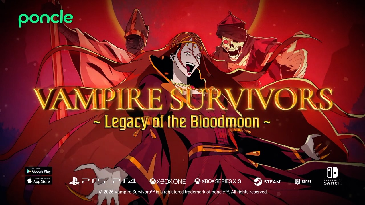 Vampire Survivors Legacy of the Bloodmoon official Malice Bloodmoon ...