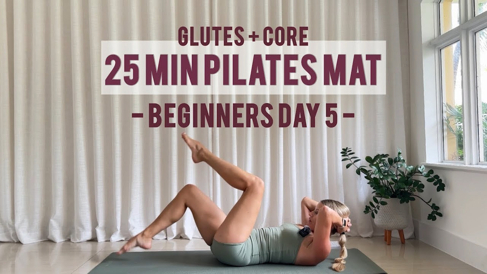 Pilates mat for beginners – Glutes and core workout