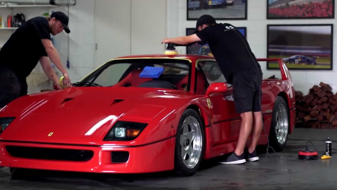 Inside the Ferrari F40 restoration level detailing process