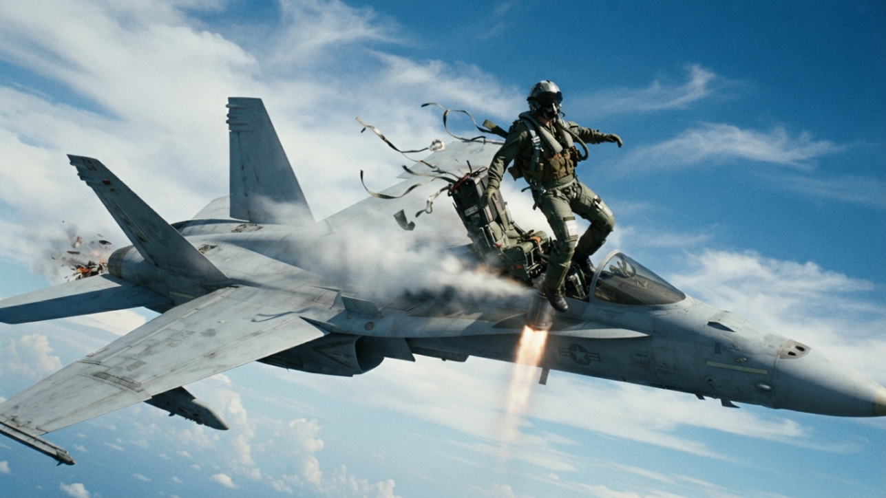 A pilot ejected at supersonic speed. Then he hit the air outside