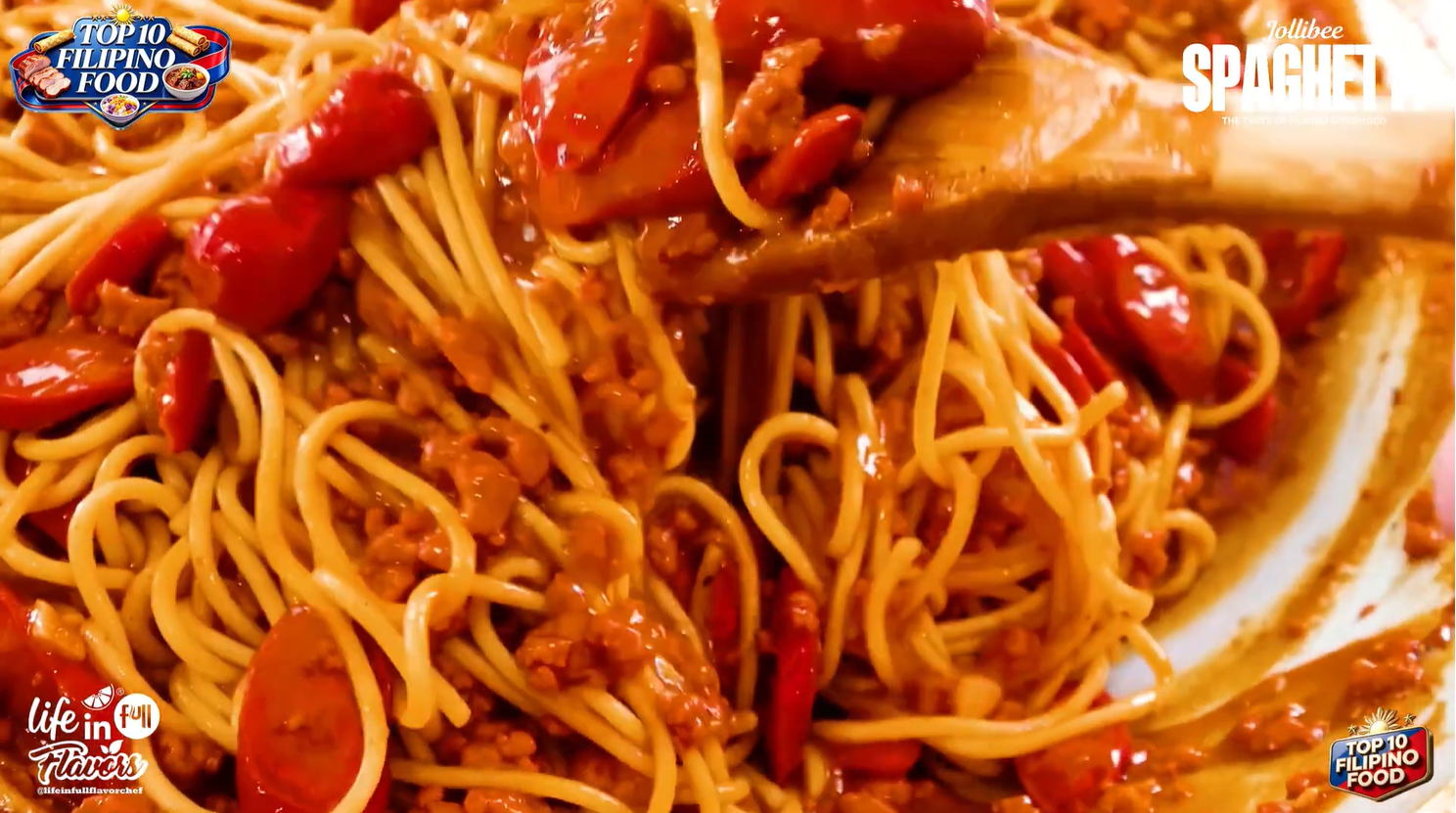 Filipino-style spaghetti