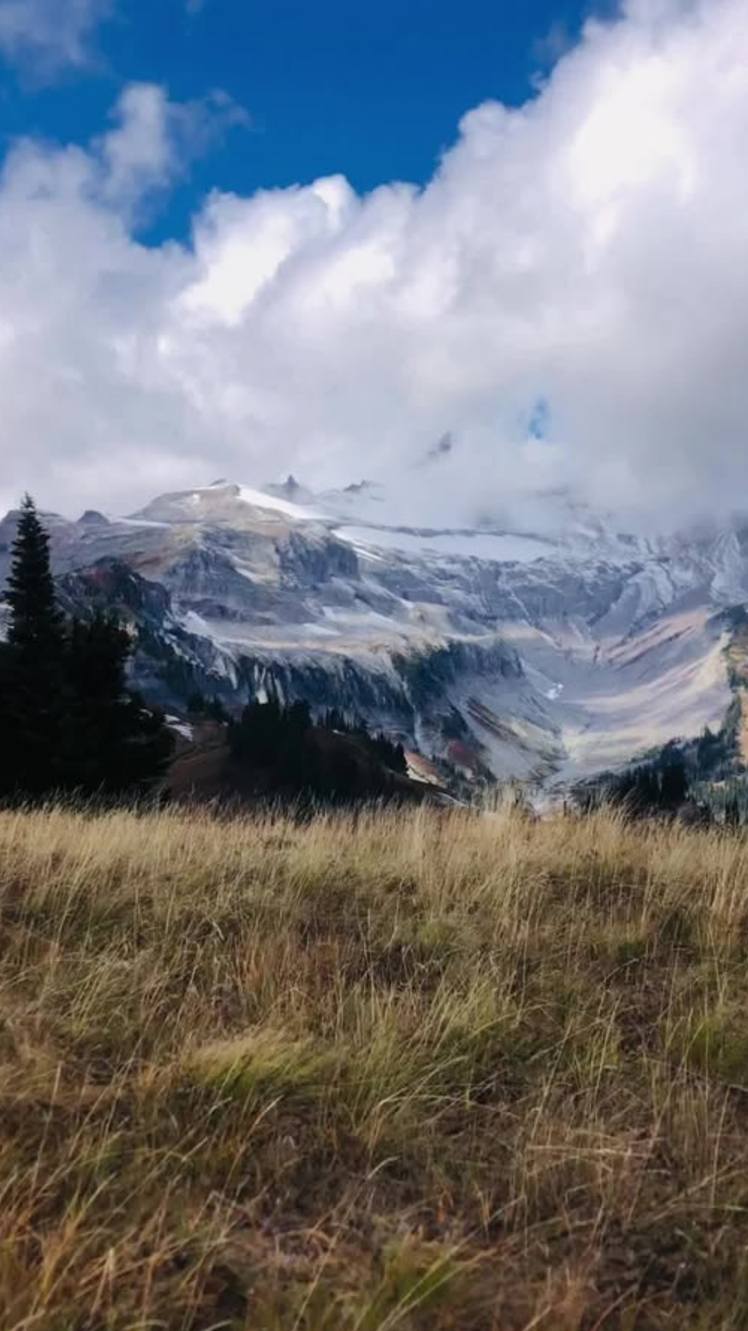 A dramatic sky over Pacific Northwest wilderness