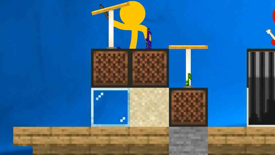 Note Block Battle Far Lands: Stick Figures Play Beyond the Edge