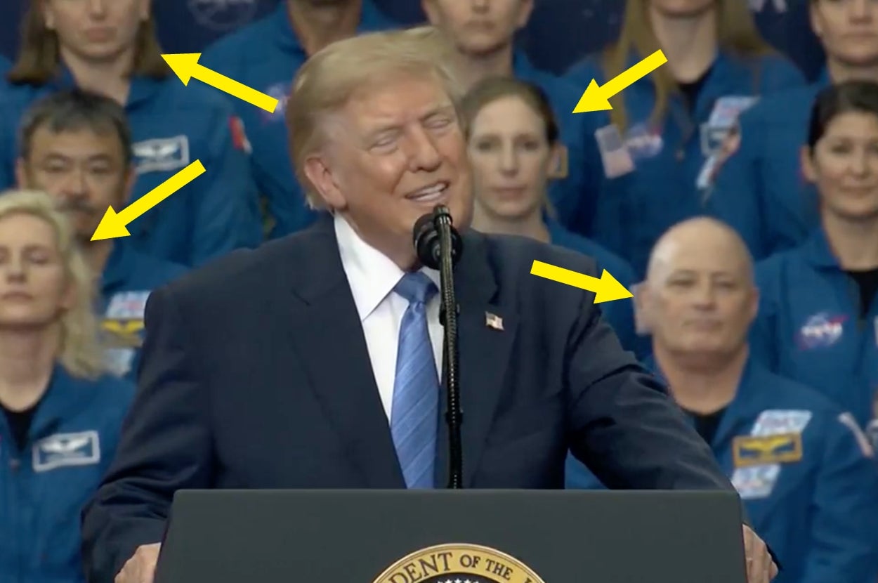 This one hilarious detail in Trump's NASA speech is going viral