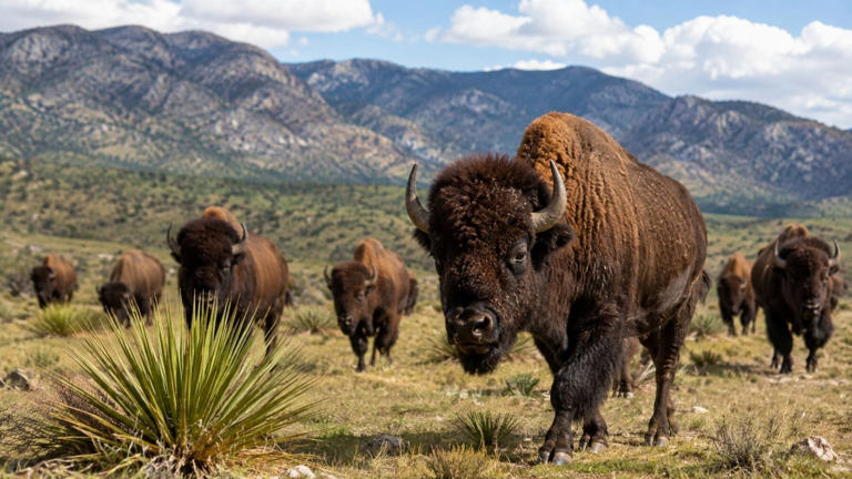 Reintroducen 47 bisontes en México tras 100 años de ausencia y el resultado deja a los biólogos sin palabras: el ecosistema se regenera sin intervención humana