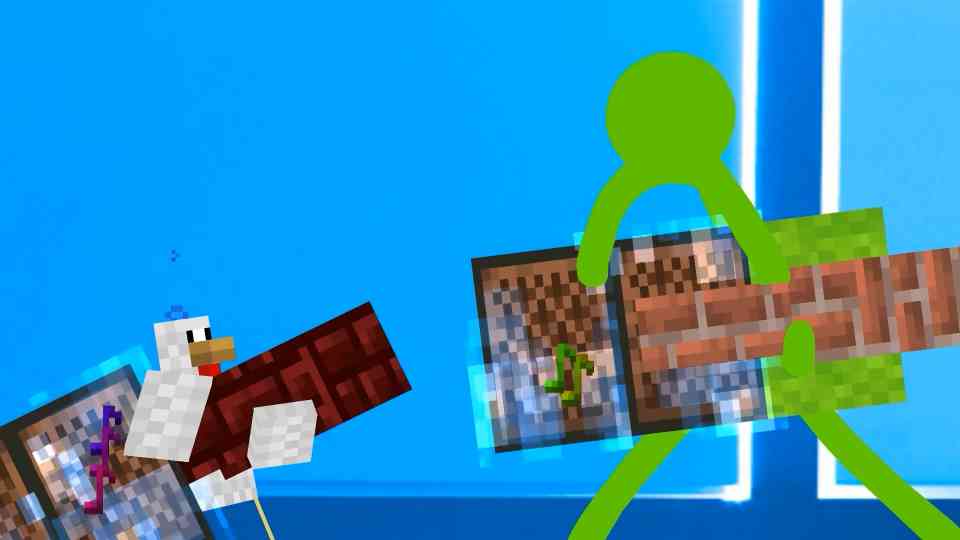 Note Block Battle Bedwars: Stick figures fight with rhythm