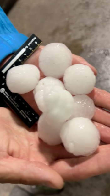 Golf balls suddenly rain down in a shocking moment