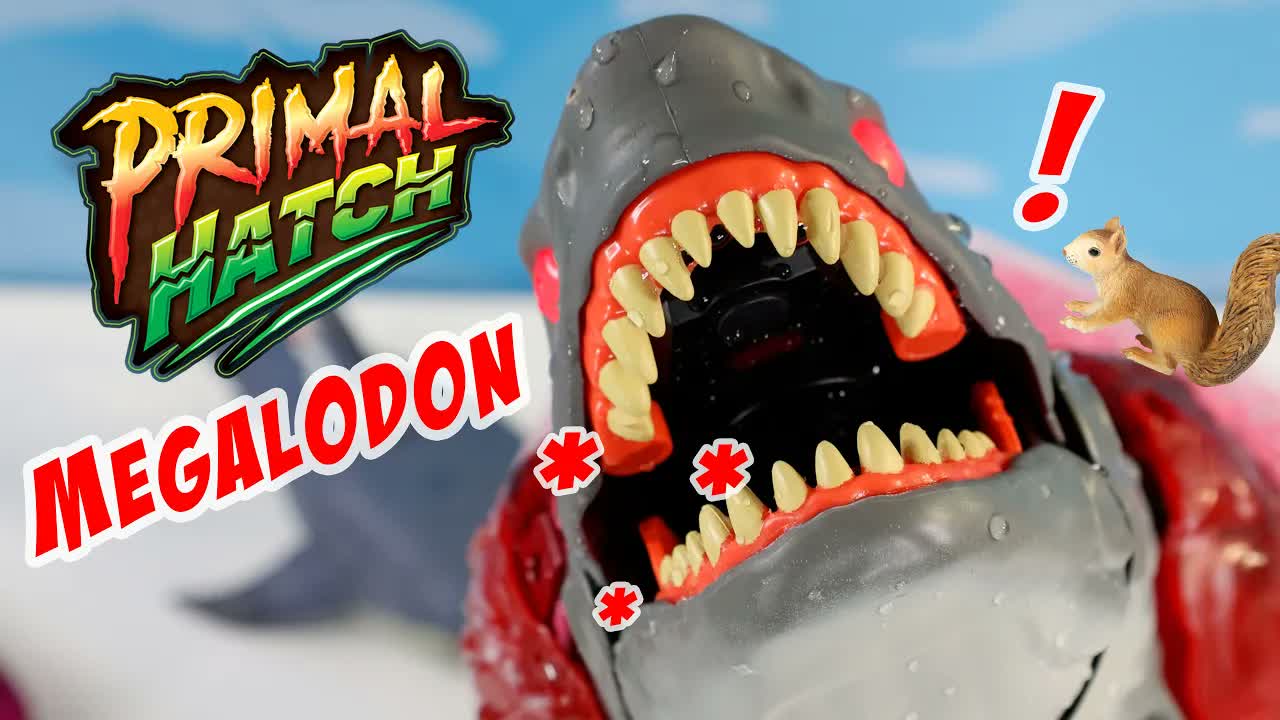 It actually bit me! Primal hatch megalodon reveal
