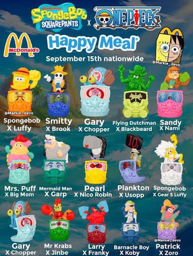 McDonald’s SpongeBob x One Piece collab coming on September 15