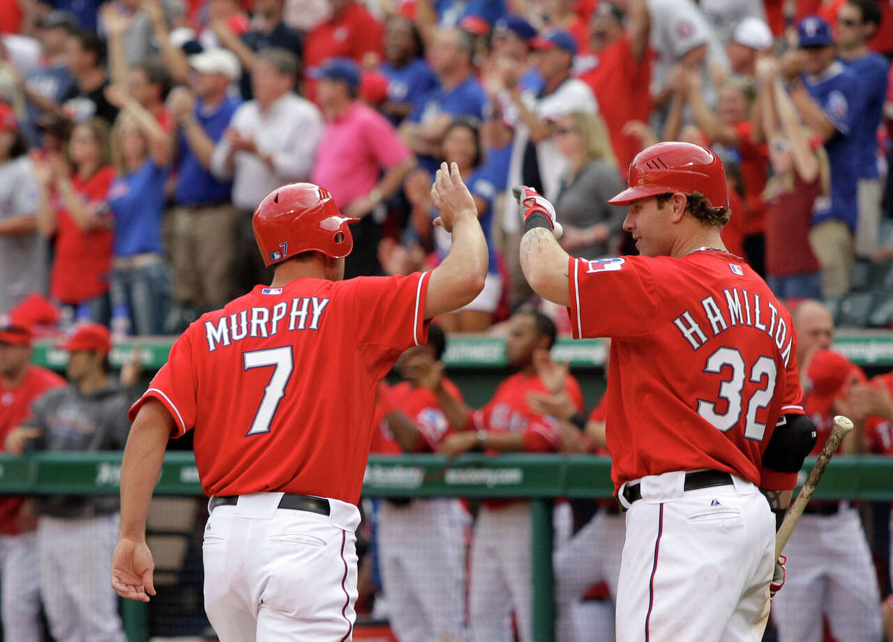 Watch: RSN pregame show features Josh Hamilton, David Murphy taking BP ...