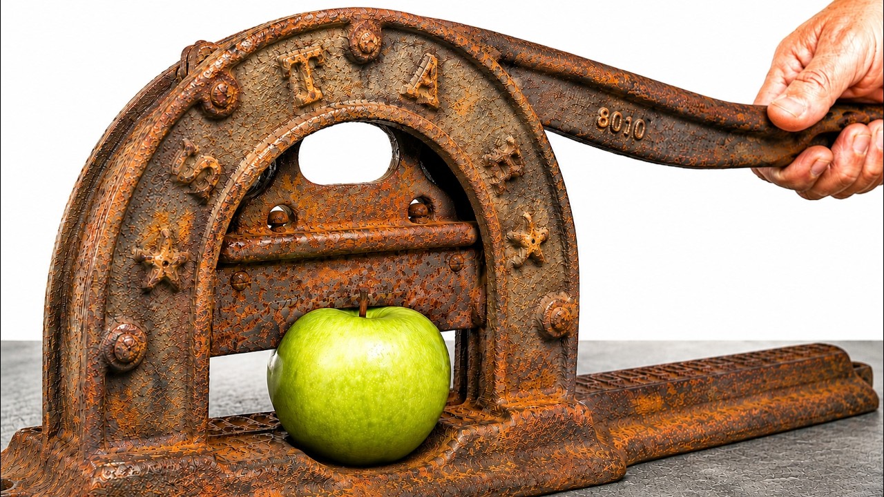 Extremely rusty guillotine restoration