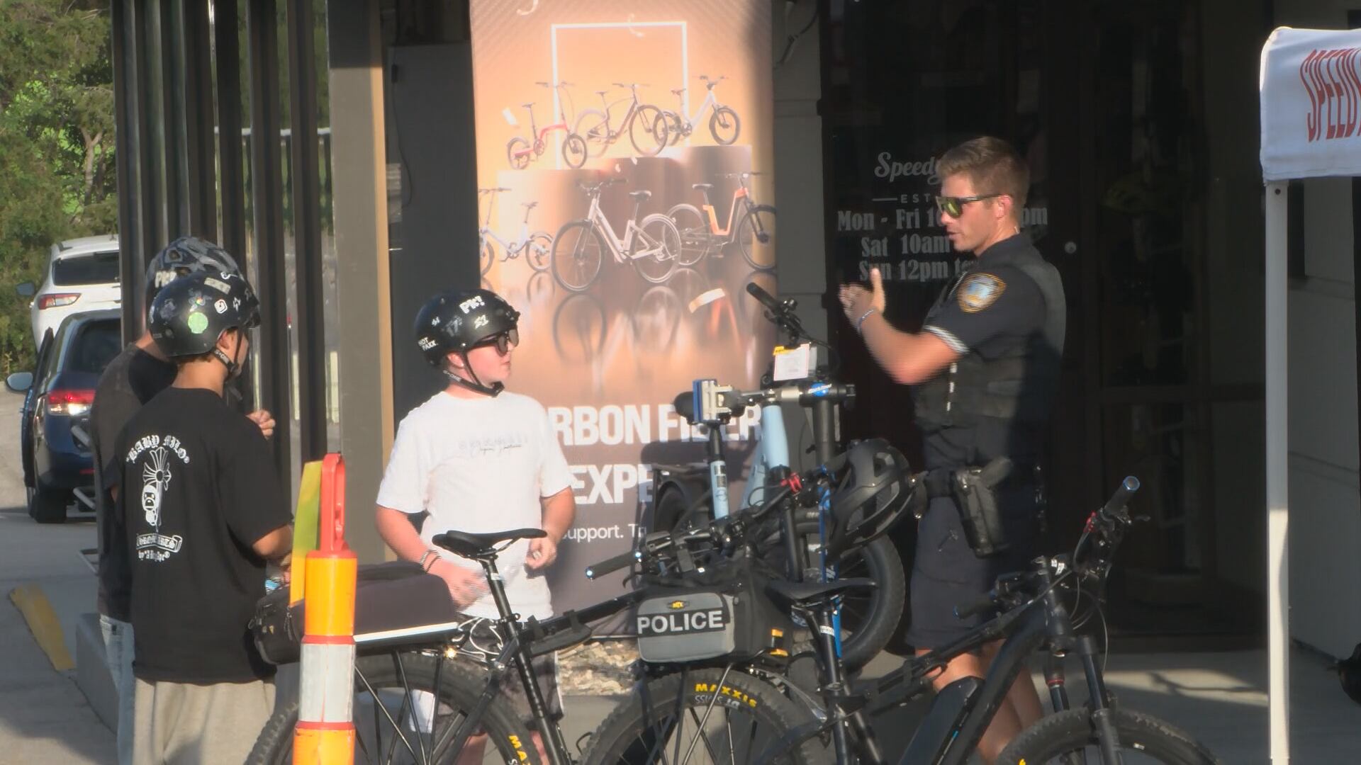 ‘I don't want to see anybody get hurt,' local bike shop teams with Lincoln police and fire teaching bike safety