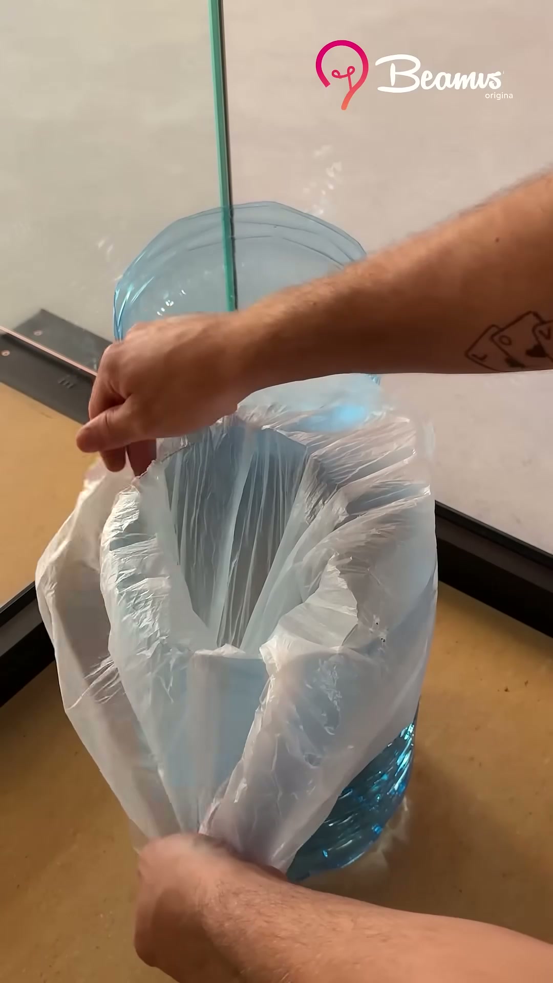 DIY trash bin hack #useful #trashbin #trick