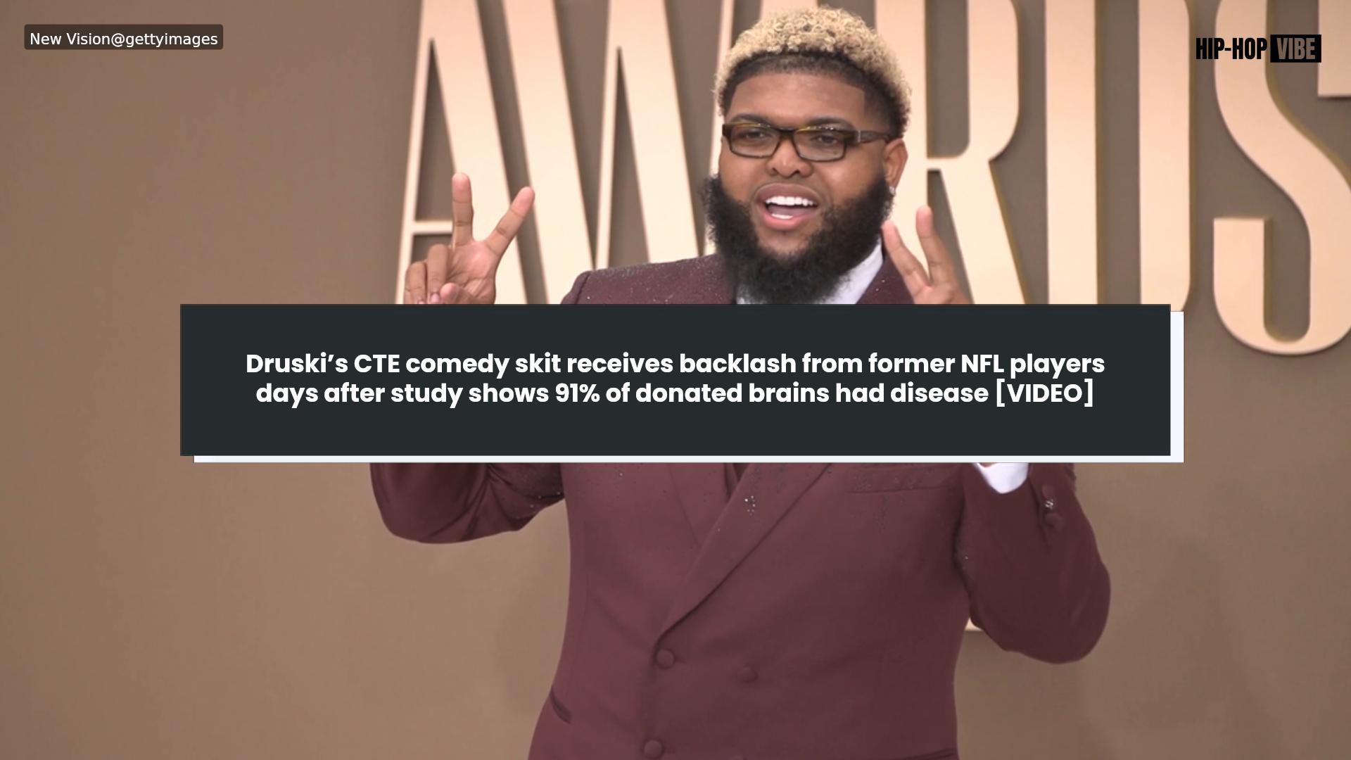 Druski’s CTE comedy skit receives backlash from former NFL players days ...