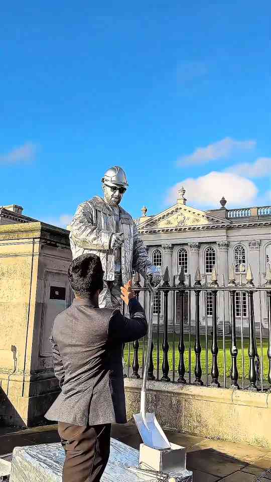 Levitating Silverman statue leaves London crowd questioning reality