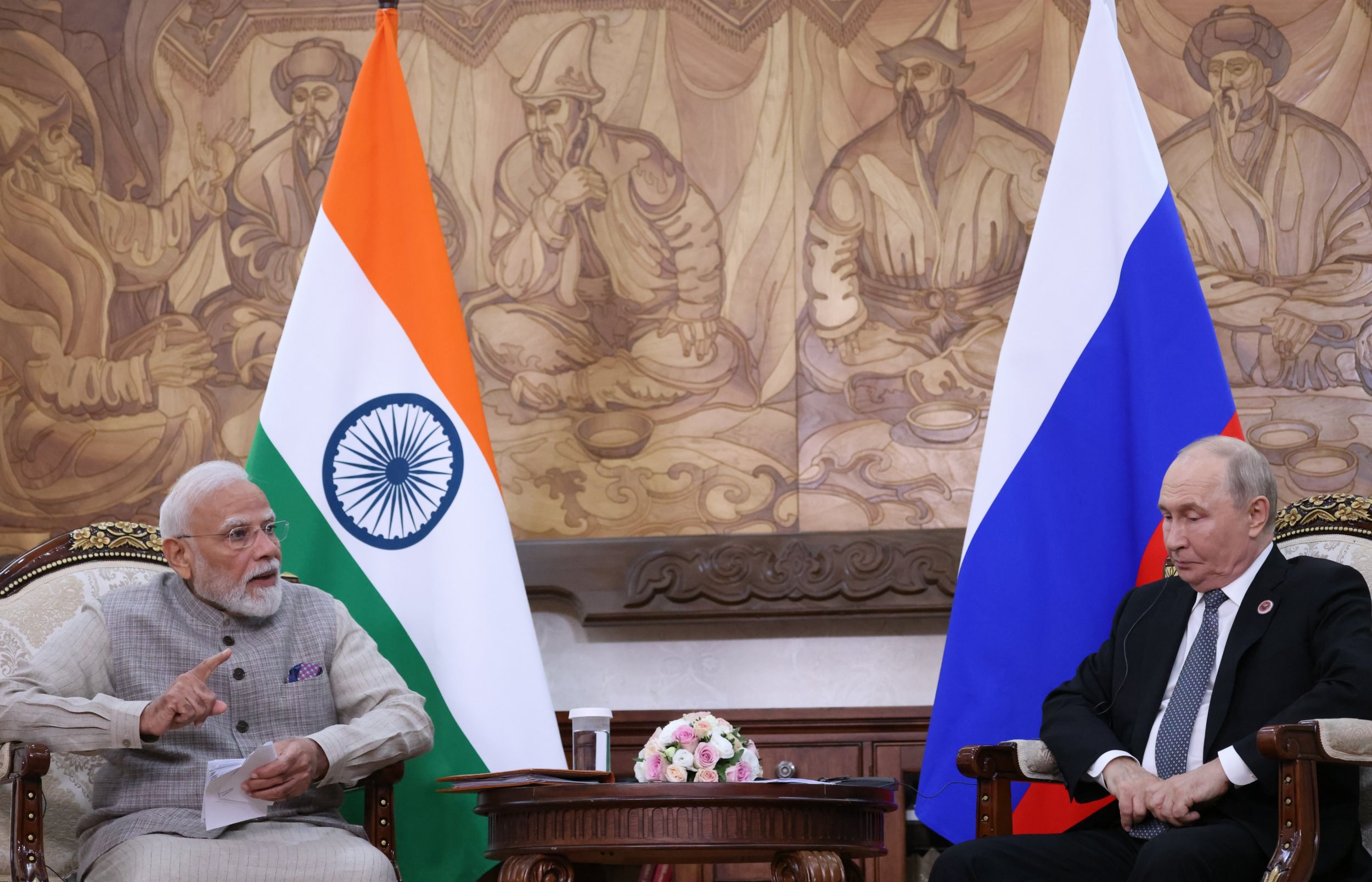 Putin squirms when told by Indian prime minister to 'stop the war'