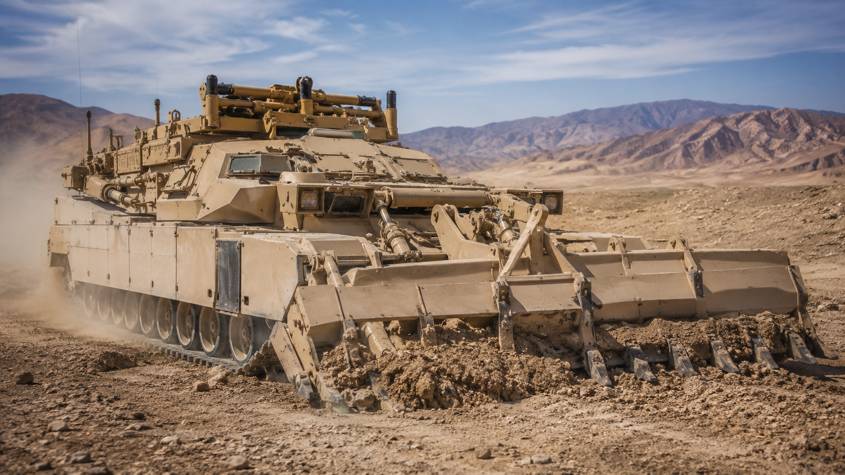 The M1150 shredder cleared Taliban minefields
