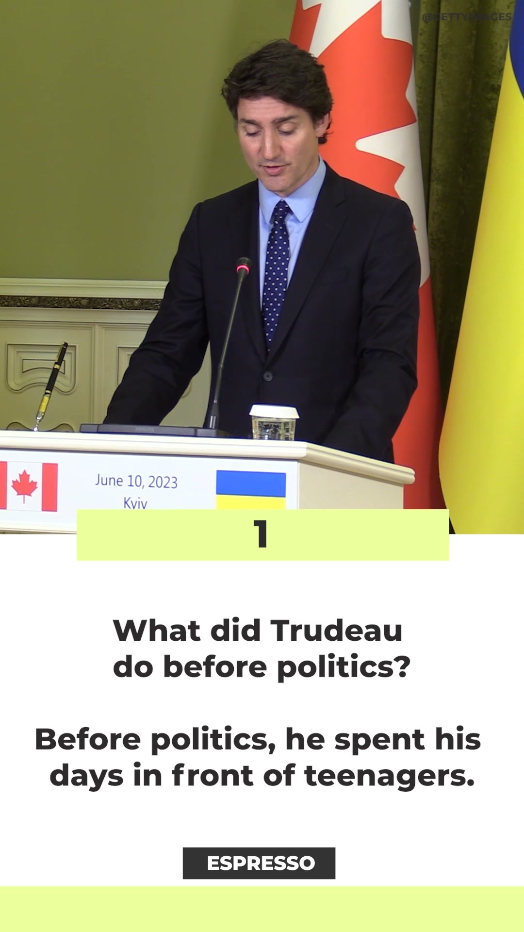 Trudeau - what did he do before politics?