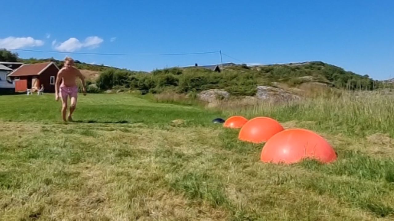 Individual's attempt at corkscrew flip results in humorous ground impact