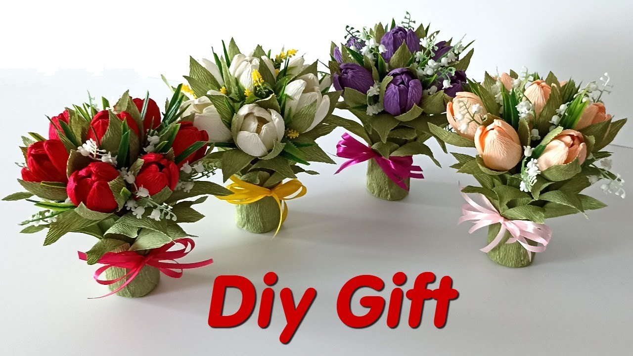 Easy DIY Tulip Paper Flowers To Make