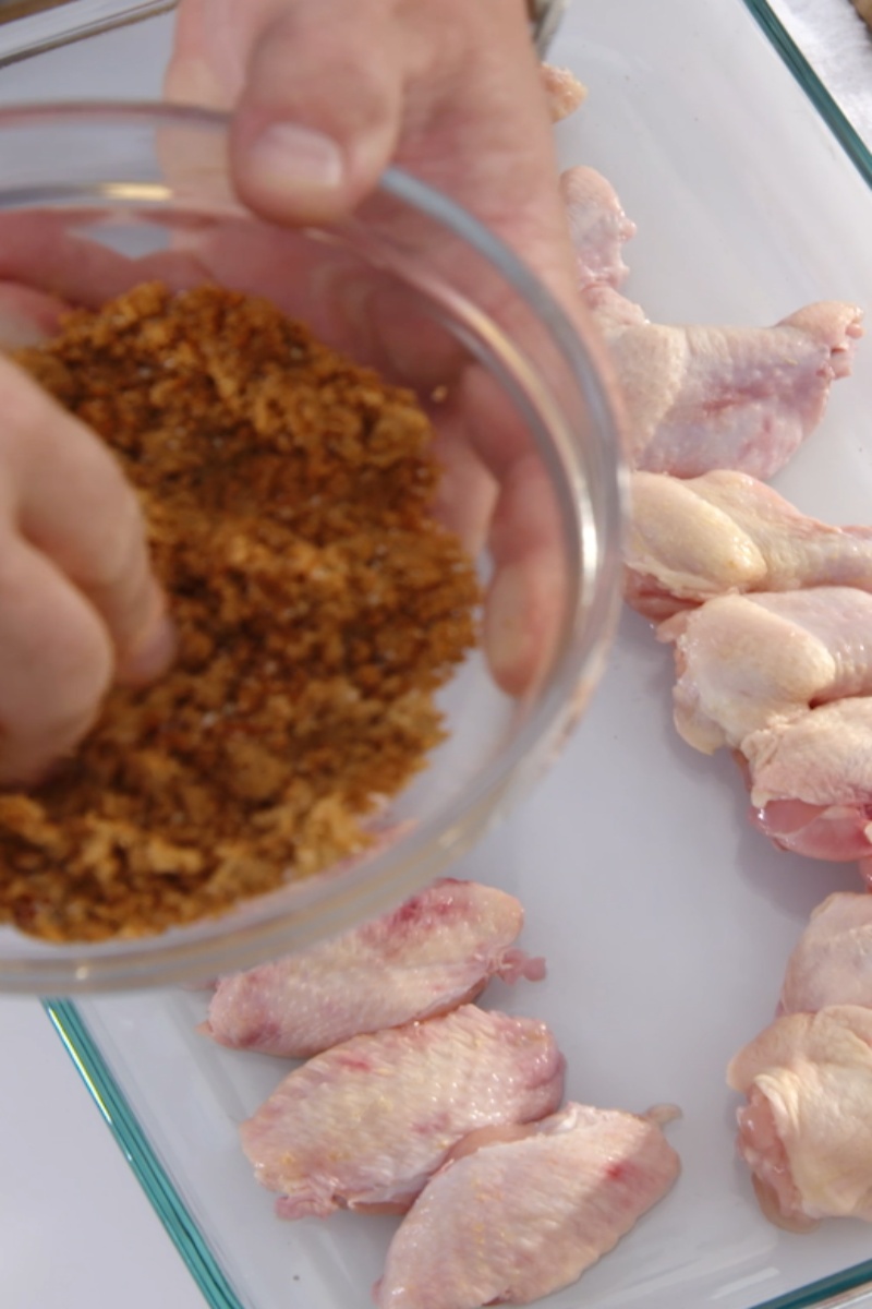 Sweet and spicy chicken wing rub