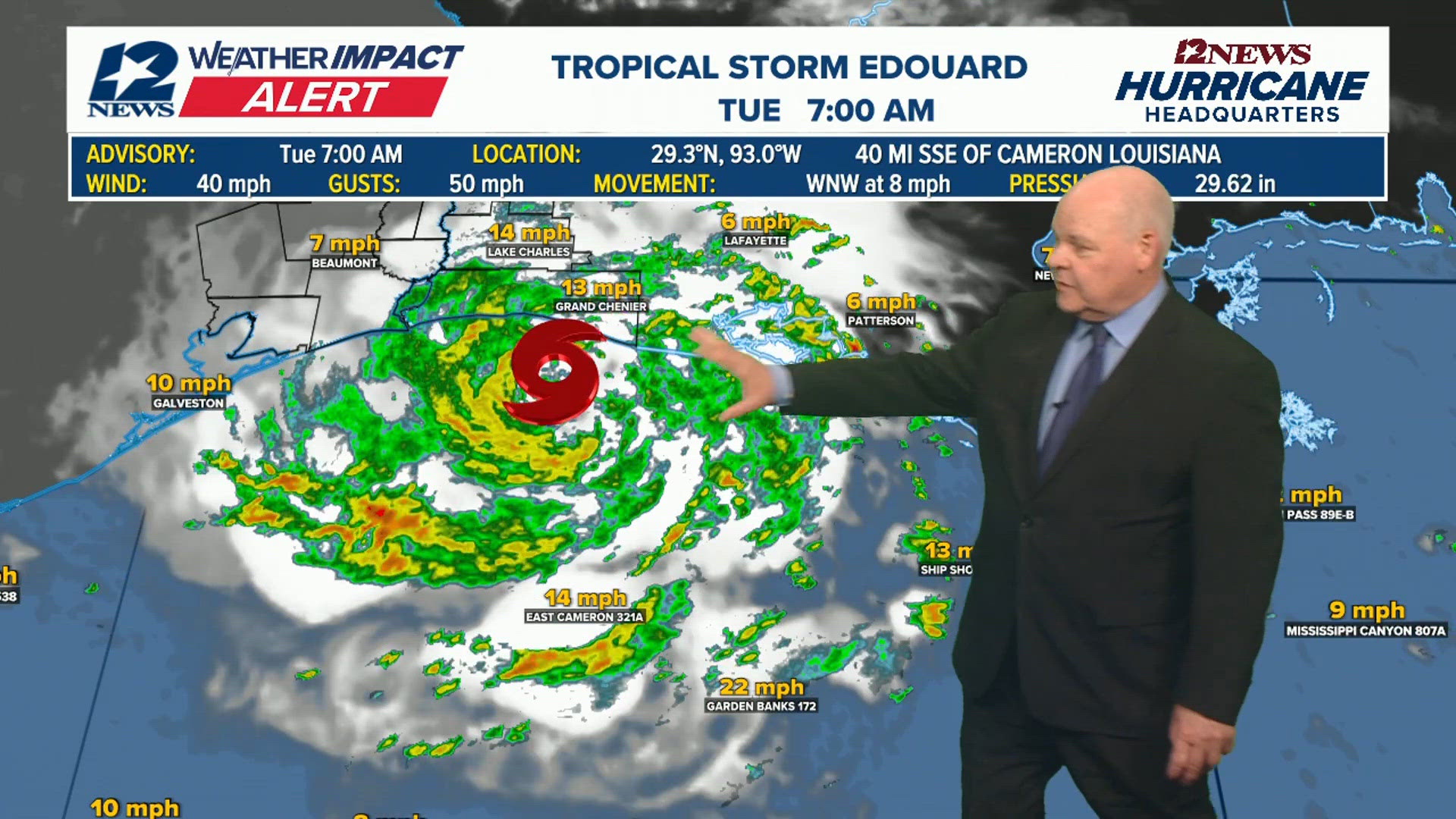 New Edouard update: Latest forecast track as storm prepares to make ...