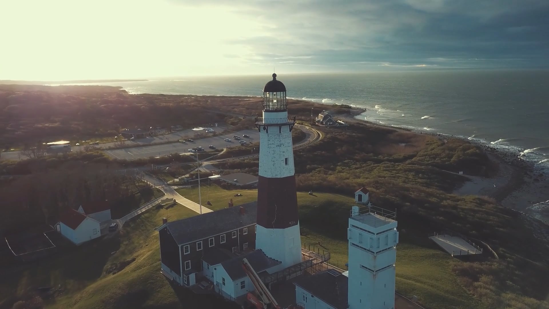 Montauk, NY: Drone flight over the surfing village - Worldwide