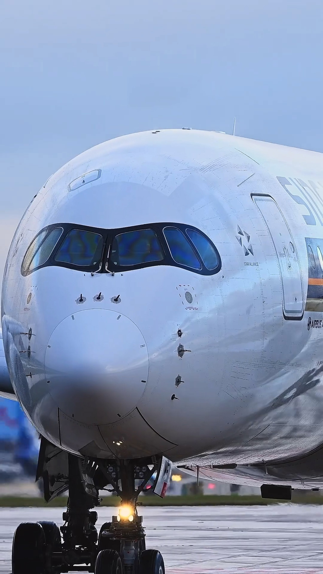 Airbus A330 Air Tanker Lands