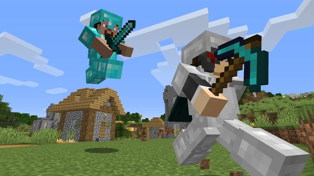 Speedrunning Minecraft, but a hacker tries to stop me