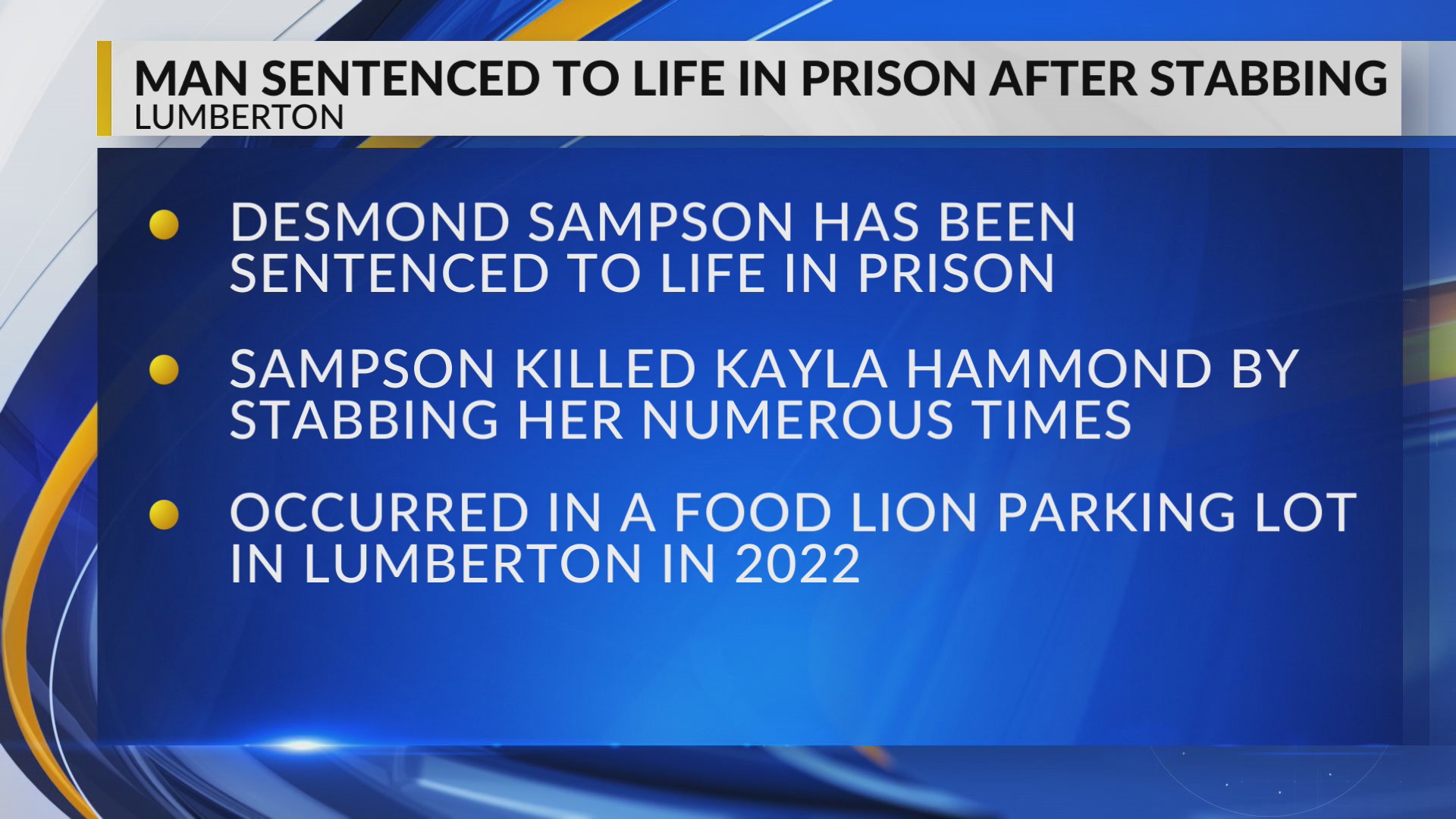 Man gets life sentence for stabbing ex-girlfriend outside Lumberton ...