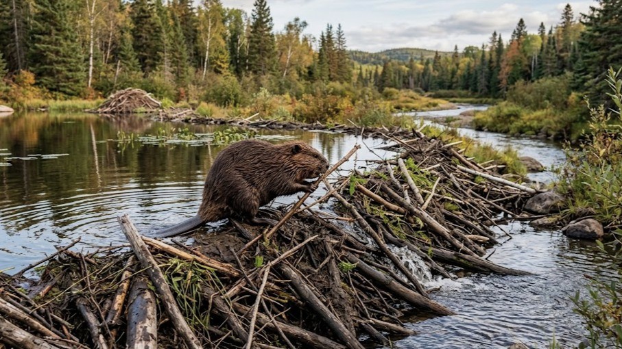Beavers built a dam so huge you can see it from space - and it's 850 ...