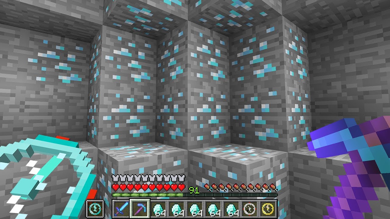 Minecraft UHC but I secretly used a diamond tracker